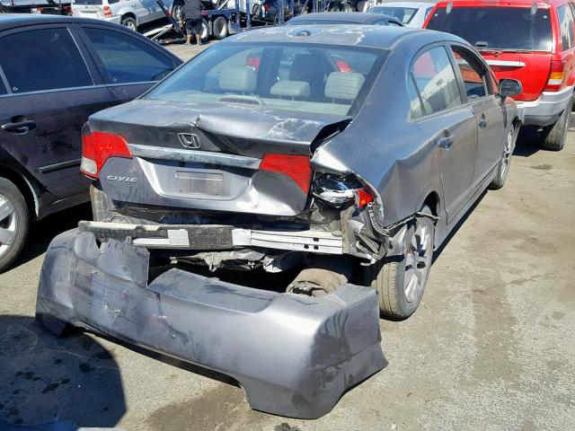 2HGFA16909H521961 - 2009 HONDA CIVIC EXL GRAY photo 4