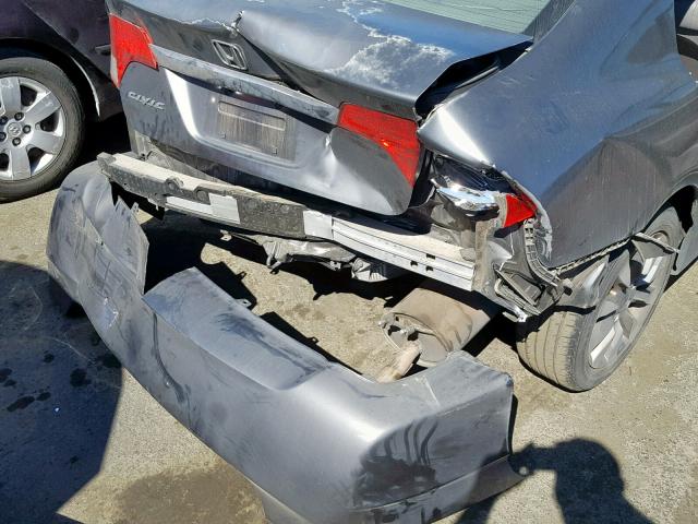 2HGFA16909H521961 - 2009 HONDA CIVIC EXL GRAY photo 9