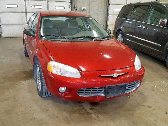 1C3EL56R22N208438 - 2002 CHRYSLER SEBRING LX RED photo 1