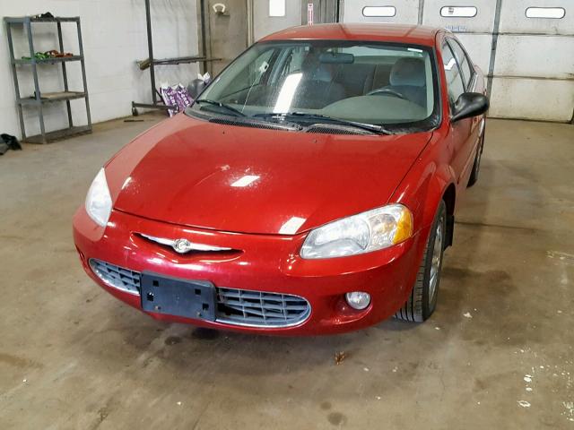 1C3EL56R22N208438 - 2002 CHRYSLER SEBRING LX RED photo 2