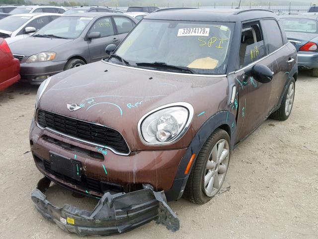 WMWZC3C51DWP22424 - 2013 MINI COOPER S C BROWN photo 2