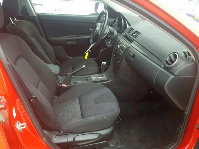 JM1BK343481791180 - 2008 MAZDA 3 HATCHBAC RED photo 5