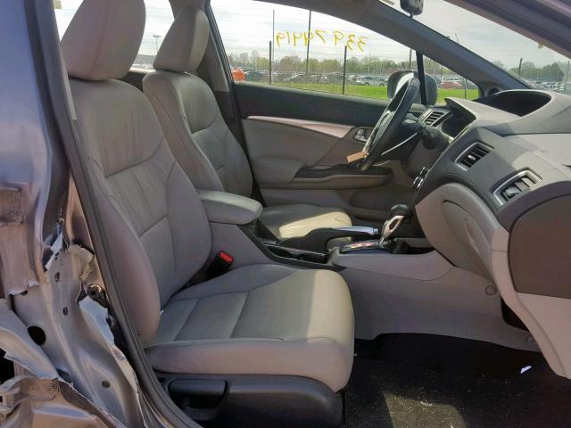 2HGFB2F93FH505025 - 2015 HONDA CIVIC EXL 灰色 照片 4