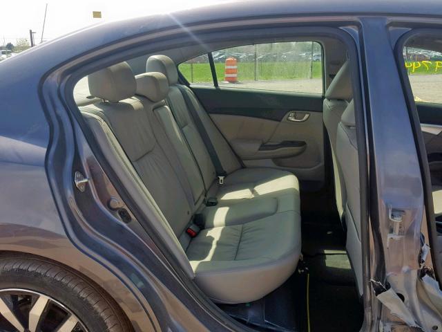 2HGFB2F93FH505025 - 2015 HONDA CIVIC EXL 灰色 照片 6