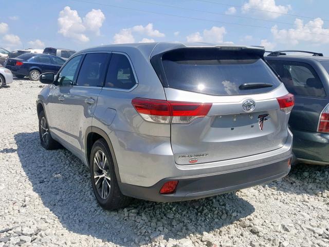 5TDZARFH4JS035130 - 2018 TOYOTA HIGHLANDER SILVER photo 3