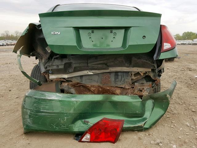 1G8AJ52F33Z168967 - 2003 SATURN ION LEVEL GREEN photo 9