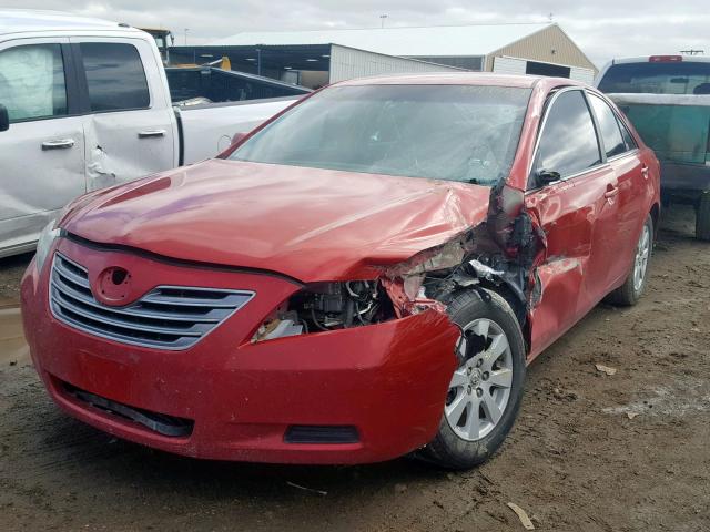 4T1BB46K39U080138 - 2009 TOYOTA CAMRY HYBR RED photo 2