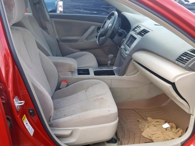 4T1BB46K39U080138 - 2009 TOYOTA CAMRY HYBR RED photo 5