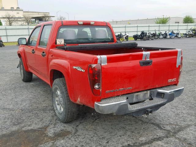 1GTDS13E988163140 - 2008 GMC CANYON RED photo 3