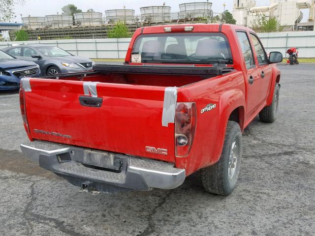 1GTDS13E988163140 - 2008 GMC CANYON RED photo 4