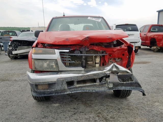 1GTDS13E988163140 - 2008 GMC CANYON RED photo 9