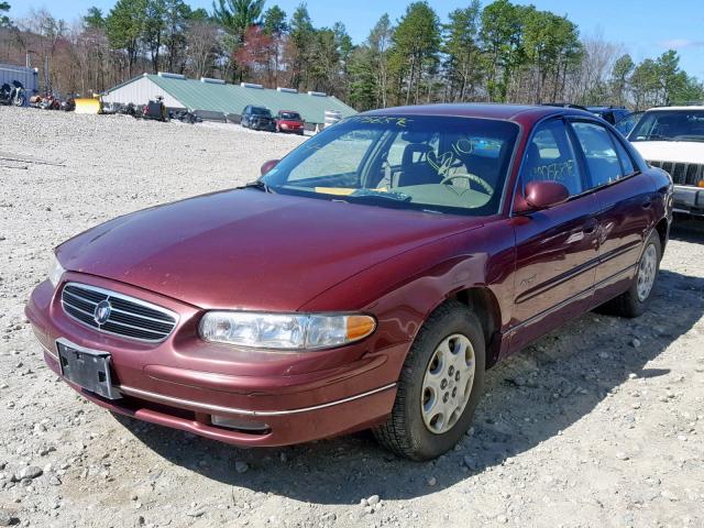 2G4WB52K8X1609847 - 1999 BUICK REGAL LS RED photo 2