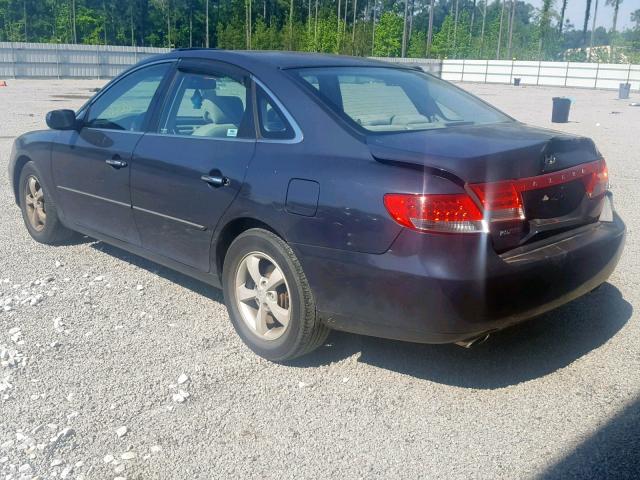 KMHFC46F96A076772 - 2006 HYUNDAI AZERA SE BLUE photo 3