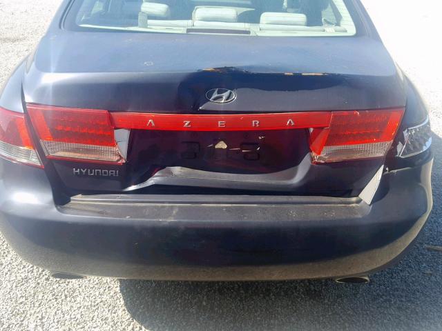 KMHFC46F96A076772 - 2006 HYUNDAI AZERA SE BLUE photo 9