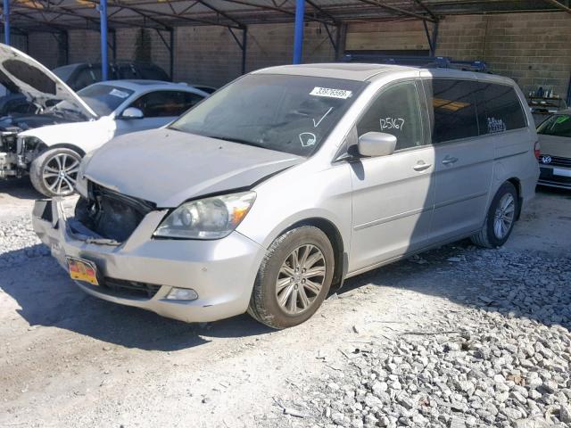 5FNRL38807B065615 - 2007 HONDA ODYSSEY TO SILVER photo 2