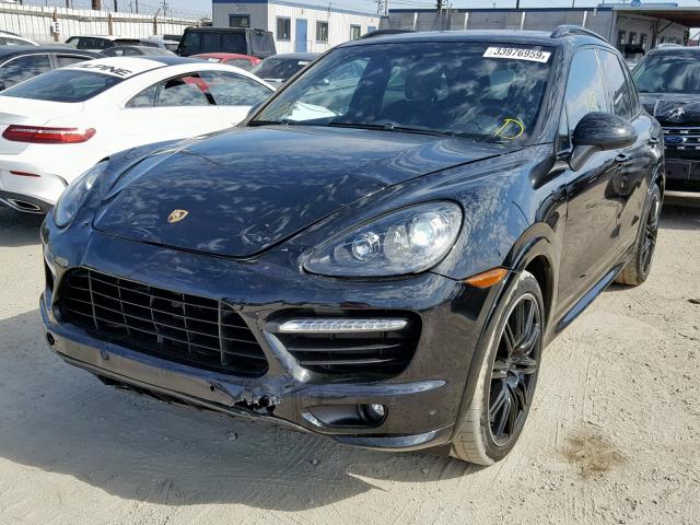 WP1AD2A20DLA78124 - 2013 PORSCHE CAYENNE GT BLACK photo 2