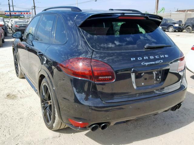 WP1AD2A20DLA78124 - 2013 PORSCHE CAYENNE GT BLACK photo 3