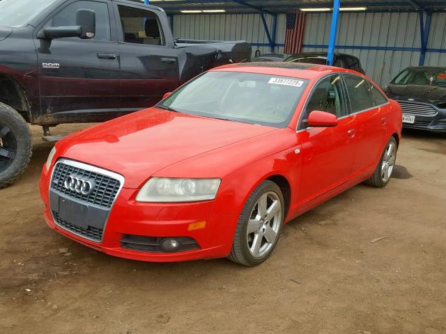 WAUEG74F86N031840 - 2006 AUDI A6 S-LINE RED photo 2