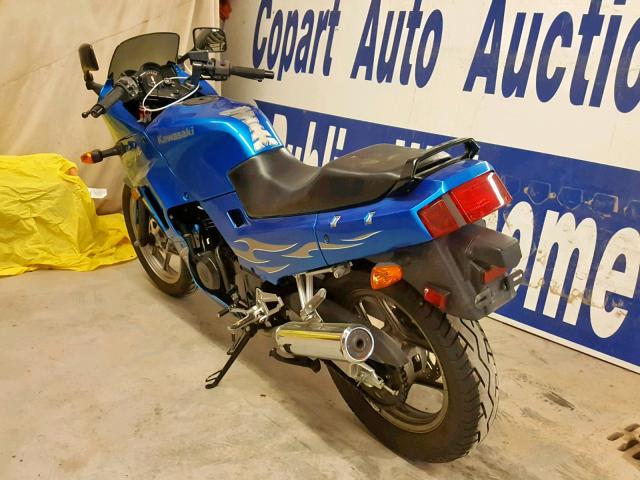 JKAEXMF187DA35880 - 2007 KAWASAKI EX250 F BLUE photo 3