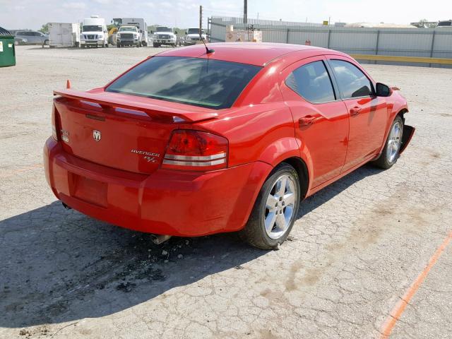 1B3LC76V59N506294 - 2009 DODGE AVENGER R/ RED photo 4