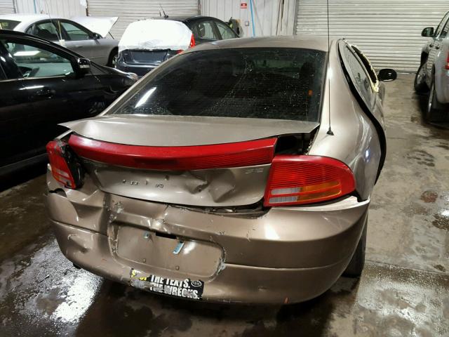 2B3HD46R62H211434 - 2002 DODGE INTREPID S GOLD photo 9