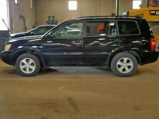 JTEGD21A020030572 - 2002 TOYOTA HIGHLANDER BLACK photo 9