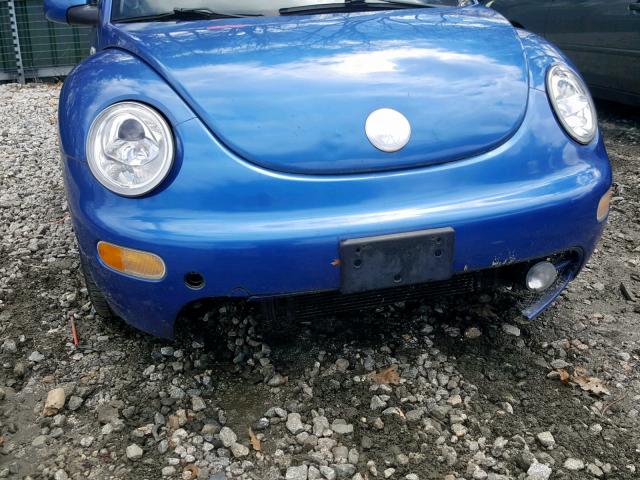 3VWCK21C53M413252 - 2003 VOLKSWAGEN NEW BEETLE ლურჯი ფოტო 9