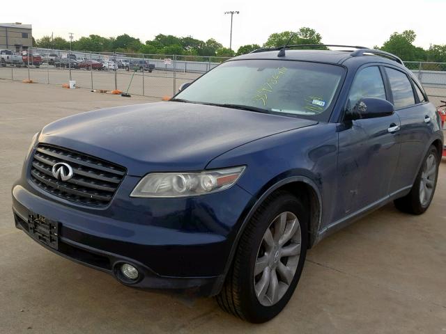 JNRAS08U85X100299 - 2005 INFINITI FX35 BLUE photo 2