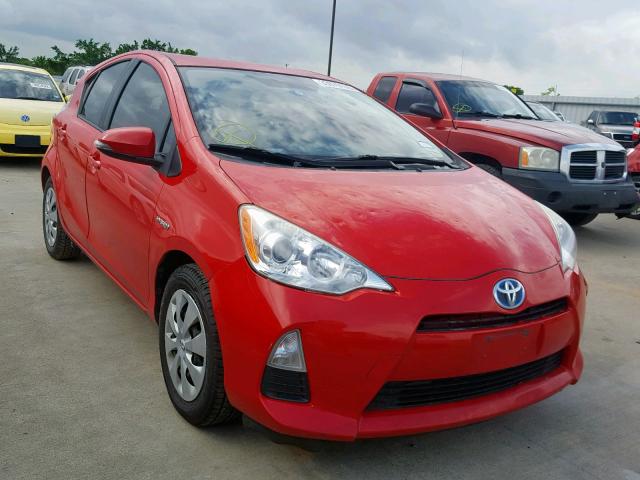 JTDKDTB3XC1519917 - 2012 TOYOTA PRIUS C RED photo 1