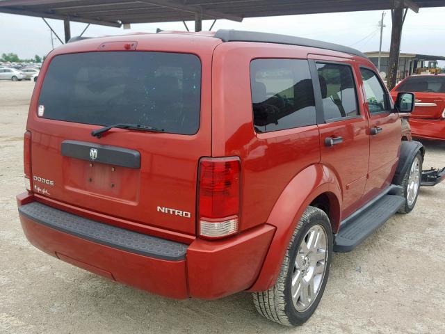 1D4PT4GK8AW161850 - 2010 DODGE NITRO HEAT RED photo 4