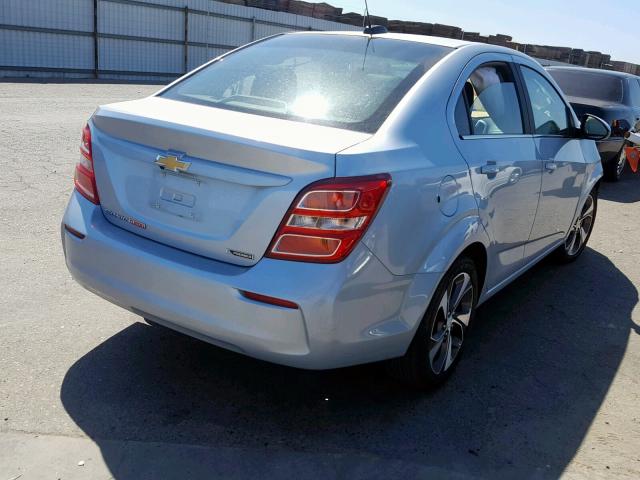 1G1JF5SB4J4131837 - 2018 CHEVROLET SONIC PREM BLUE photo 4