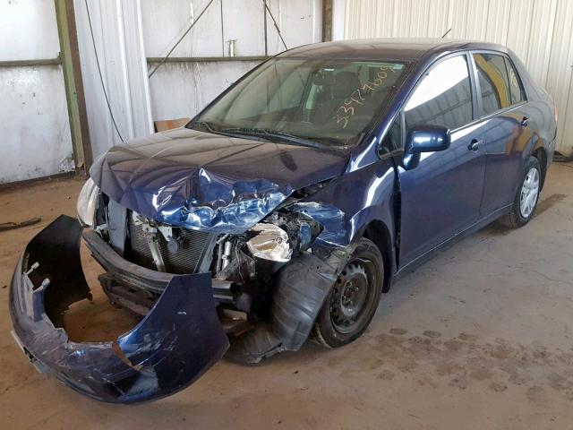 3N1BC1AP7BL418727 - 2011 NISSAN VERSA S BLUE photo 2