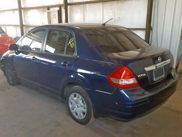 3N1BC1AP7BL418727 - 2011 NISSAN VERSA S BLUE photo 3