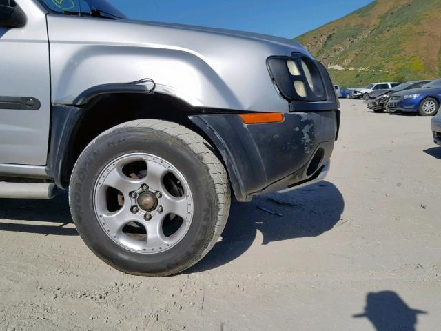 5N1ED28T94C608295 - 2004 NISSAN XTERRA XE SILVER photo 9