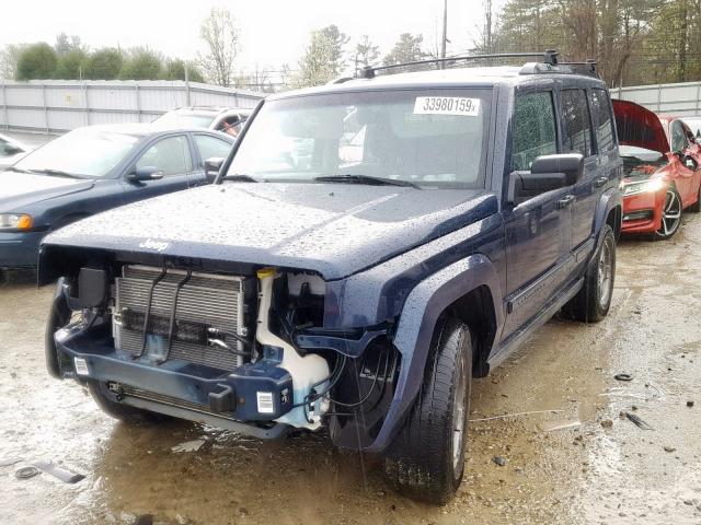 1J8HG48K76C139974 - 2006 JEEP COMMANDER BLUE photo 2