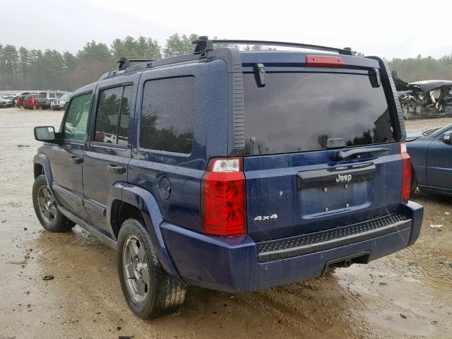 1J8HG48K76C139974 - 2006 JEEP COMMANDER BLUE photo 3