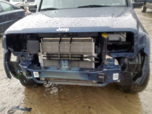 1J8HG48K76C139974 - 2006 JEEP COMMANDER BLUE photo 9