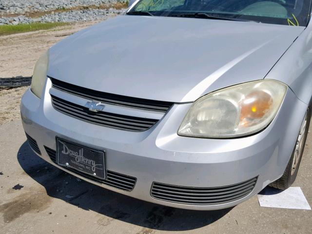 1G1AL55F967780790 - 2006 CHEVROLET COBALT LT SILVER photo 9