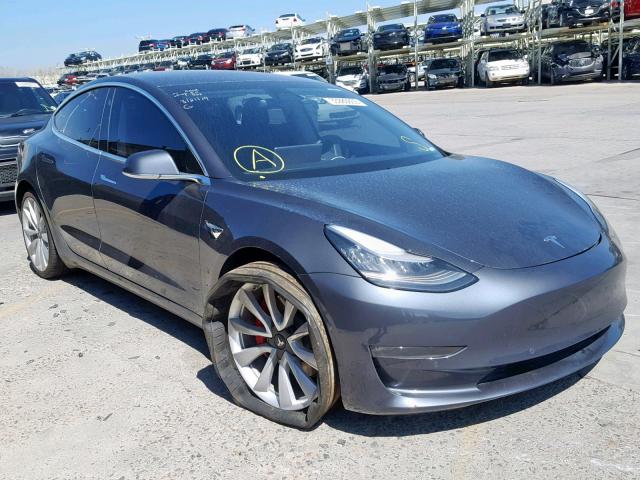 5YJ3E1EB3JF073199 - 2018 TESLA MODEL 3 GRAY photo 1