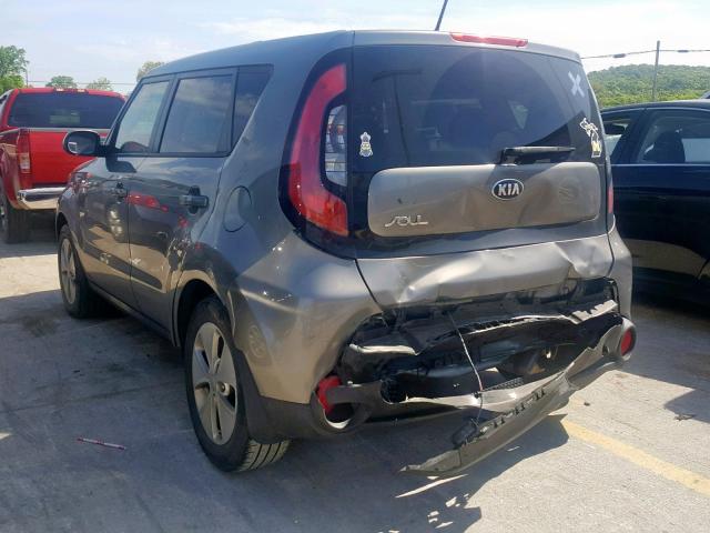 KNDJN2A22E7097086 - 2014 KIA SOUL SILVER photo 3