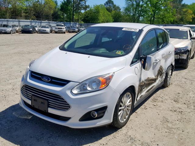 1FADP5CU0EL520199 - 2014 FORD C-MAX PREM WHITE photo 2