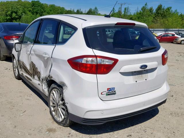 1FADP5CU0EL520199 - 2014 FORD C-MAX PREM WHITE photo 3