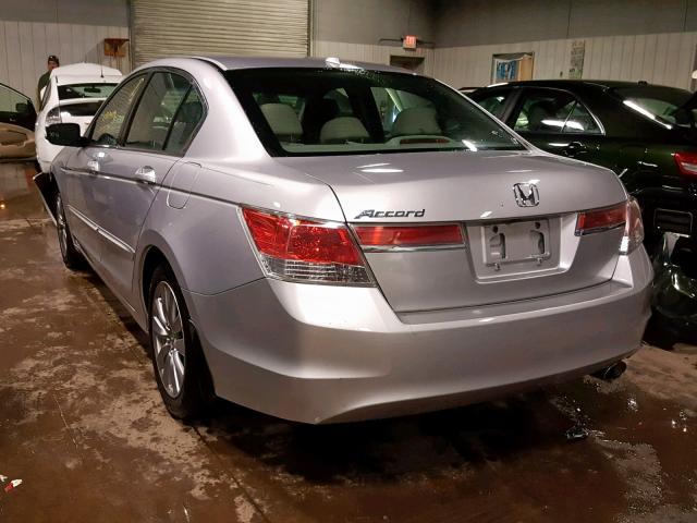 1HGCP2F83BA151916 - 2011 HONDA ACCORD EXL SILVER photo 3