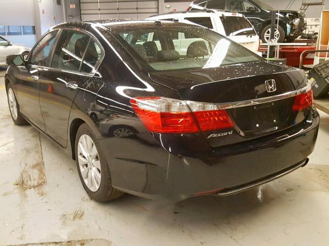 1HGCR2F84EA277202 - 2014 HONDA ACCORD EXL BLACK photo 3