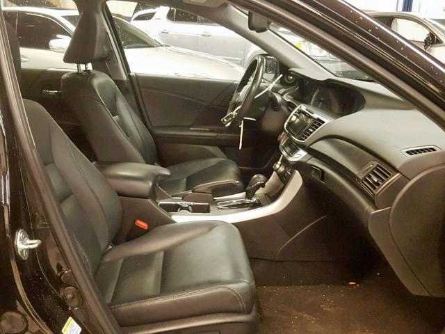 1HGCR2F84EA277202 - 2014 HONDA ACCORD EXL BLACK photo 5