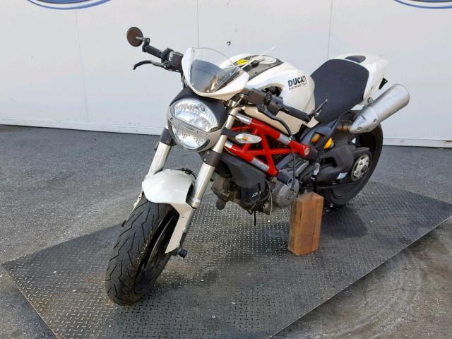 ZDM1RANN6DB067804 - 2013 DUCATI MONSTER 79 WHITE photo 2