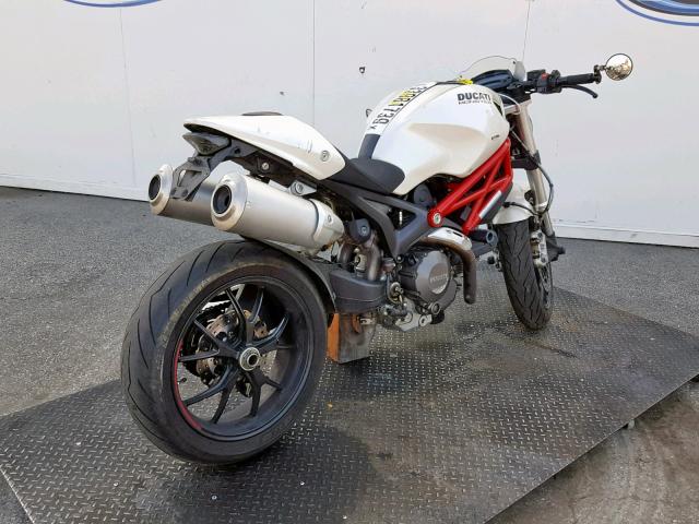 ZDM1RANN6DB067804 - 2013 DUCATI MONSTER 79 WHITE photo 4