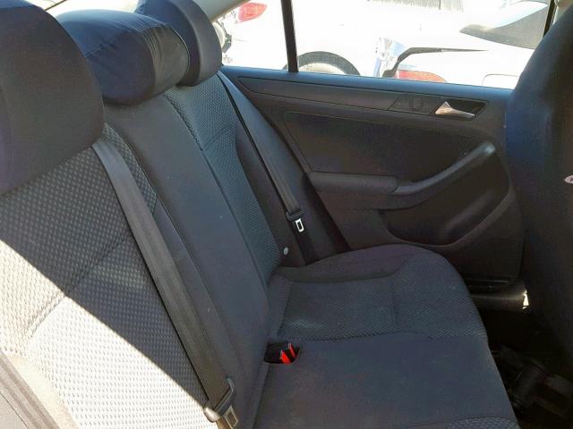 3VW2K7AJ5CM469439 - 2012 VOLKSWAGEN JETTA BASE WHITE photo 6