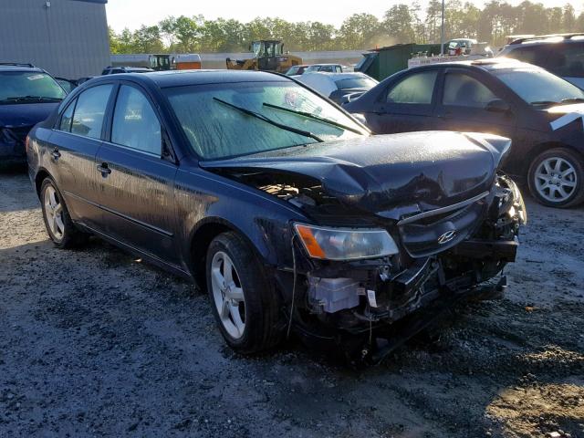 5NPET46C57H194303 - 2007 HYUNDAI SONATA GLS BLUE photo 1