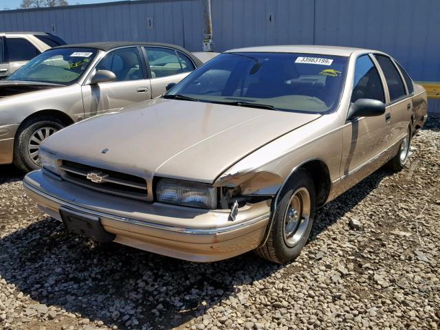 1G1BL52P2TR158422 - 1996 CHEVROLET CAPRICE CL GOLD photo 2